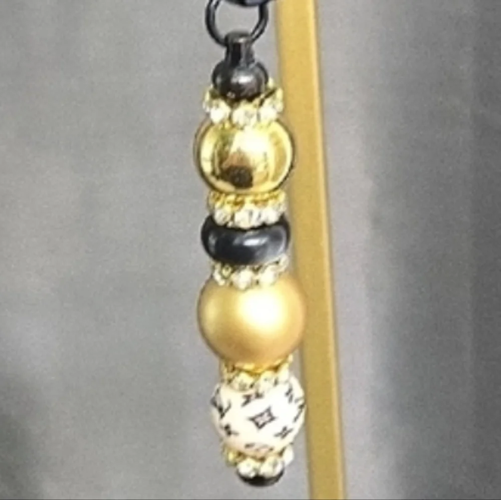 Beaded Inspired Keychain bag Charm